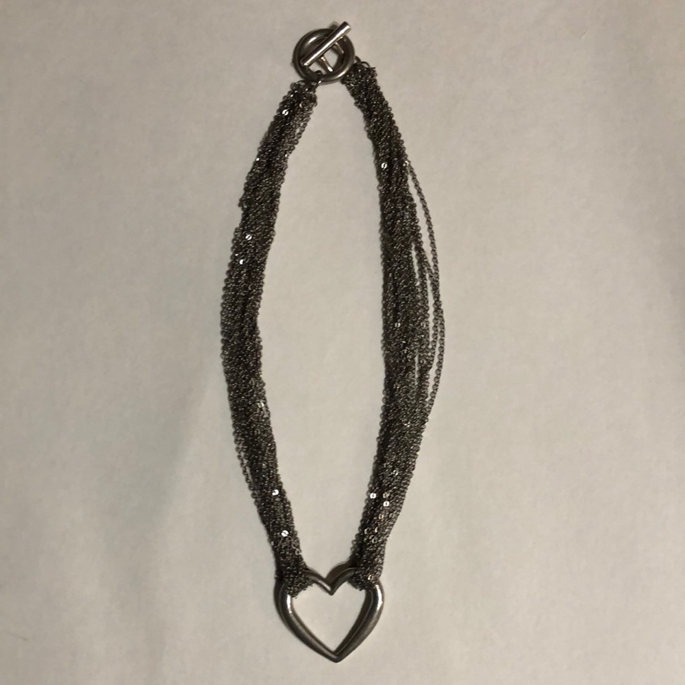 Silver heart necklace